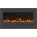 Amantii 26 Wall Mount with Steel Surround Sable Yellw Flame