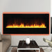 Amantii 60 Wall Mount with Black Glass Surround Living Room Clear or Ice Media Orange Flame