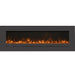 Amantii 88 Wall Mount with Steel Surround Yellow Flame Clear Glass MediaMedia