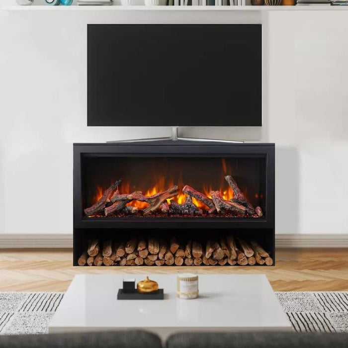 Amantii Free Standing Pedestal Display Electric Fireplace