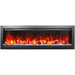 Amantii Symmetry Bespoke 50 Linear Electric Fireplace Ice Media Red Flame Front Scaled