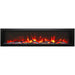 Amantii Symmetry Smart Xtra Slim 50 Linear Electric Fireplace Living Room Amber Red Flame