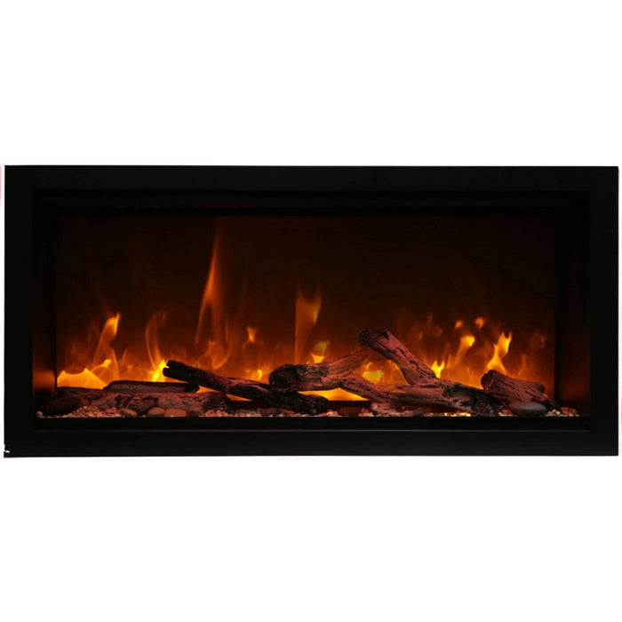 Amantii Symmetry Xtra Tall 42 Built-In Linear Electric Fireplace Oak