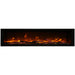 Amantii Symmetry Xtra Tall 74 Built-In Linear Electric Fireplace Oak