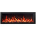 Amantii Symmetry Xtra Tall Bespoke 60 Built-In Linear Electric Fireplace Oak