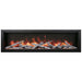 Amantii Symmetry Xtra Tall Bespoke 74 Built-In Linear Electric Fireplace Birch