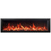 Amantii Symmetry Xtra Tall Bespoke 74 Built-In Linear Electric Fireplace Oak