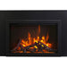 Amantii Traditional Smart 26 Built-InInsert Electric Fireplace Oak Log Set with Ember  Glass Media 3 Sided Trim scaled