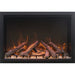 Amantii Traditional Smart 38 Built-InInsert Electric Fireplace Oak with Crystal clear media no trim