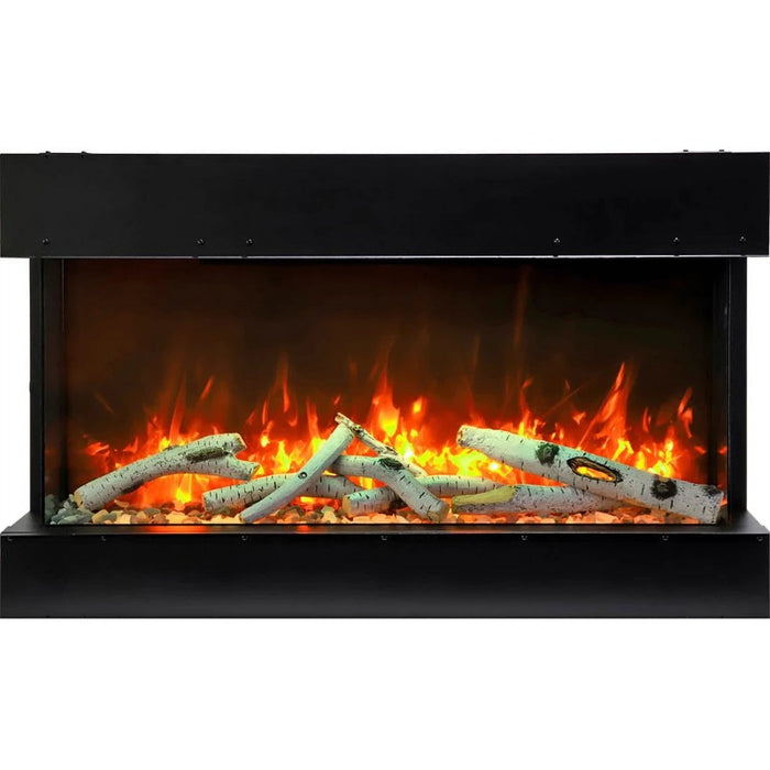 Amantii Tru View Slim 30 3-Sided Linear Electric Fireplace birch