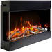 Amantii Tru View Slim 40 3-Sided Linear Electric Fireplace birch Side View