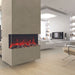 Amantii Tru View XL 50 3 Sided Linear Electric Fireplace Driftwood Media Red Flame 1