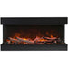 Amantii Tru View XL 60 3 Sided Linear Electric Fireplace Drift YO