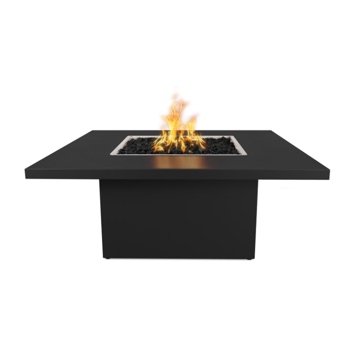 Breckenridge Square Fire Pit Table  Powder Coated Metal Black