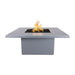 Breckenridge Square Fire Pit Table  Powder Coated Metal Gray