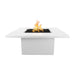 Breckenridge Square Fire Pit Table  Powder Coated Metal White