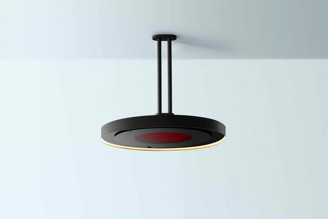 Bromic Eclipse Smart-Heat Electric Pendant Heater Face On Ceiling Mount