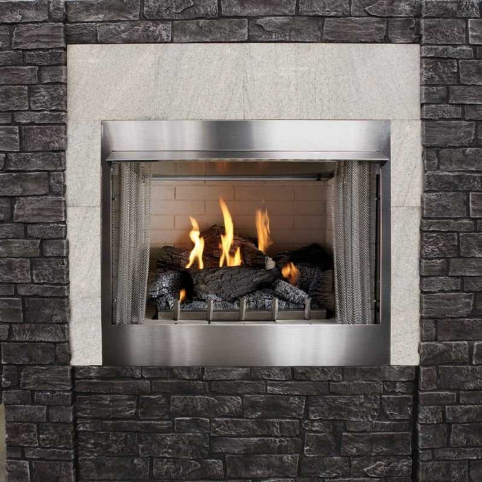 Carol Rose 42" Vent Free Premium Outdoor Stainless Steel Firebox