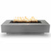 Cedar Park Fire Pit - Stainless Steel 60" with Lava Rock