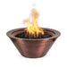 Charleston Fire Bowl - Hammered Copper 24" with Lava Rock