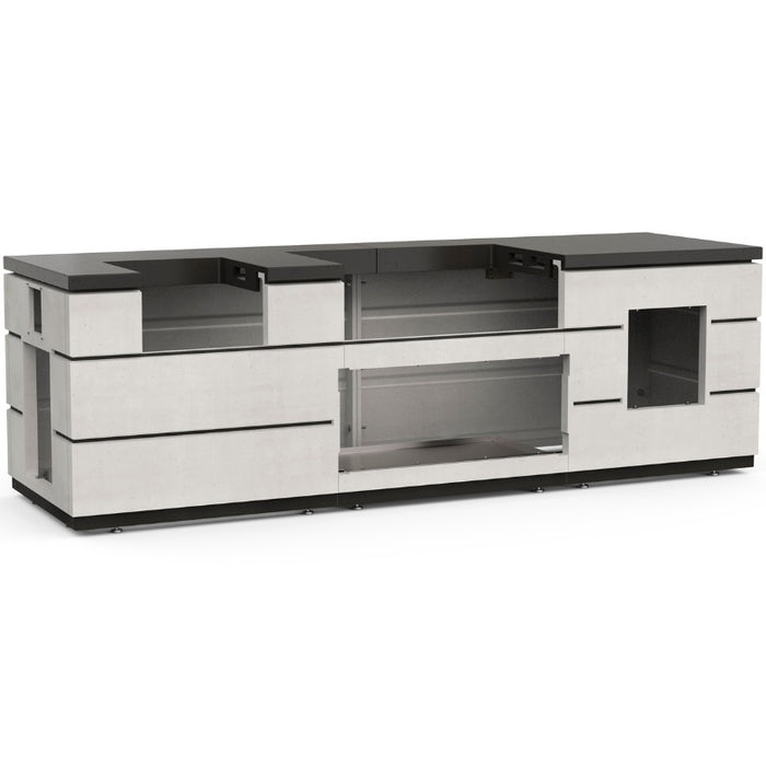 Contemporary Island System With Double Drawer