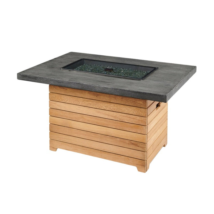 The Outdoor Greatroom Darien Rectangular Gas Fire Pit Table | DAR-1224