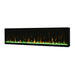 Dimplex Ignite XL60 Built-in Linear Electric Fireplace White Background with Green Embers