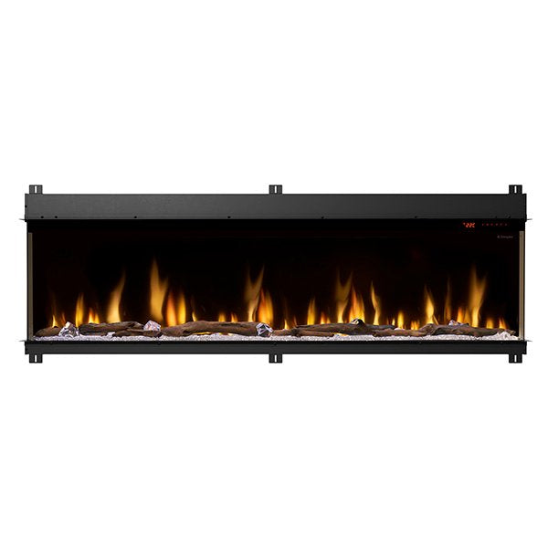 Dimplex Ignite XL Bold 74 Built-In Multi-Sided Linear Electric Fireplace Face On White Background