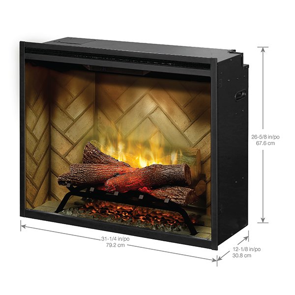  Dimplex Revillusion30_Built-In Firebox Herringbone with specs