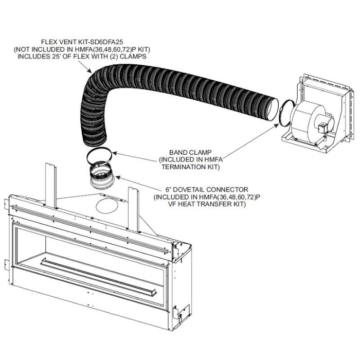 FLEX VENT KIT - SD6DFA25