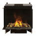 Fabere MatriX Water Vapor Built-In Electric Fireplace FEF3226 Face On White Background Glowing Logs and Smoke