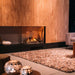 Fabere MatriX Water Vapor Built-In Electric Fireplace 2-Sided Left Install in Modern Family Room 1