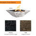 Fire Bowl Wood Grain Concrete Finish Options