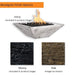 Fire Bowl Wood Grain Concrete Finish Options