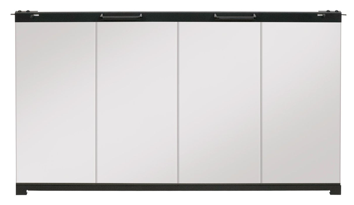  Glass Bi-fold Inspired Doorfor Dimplex33_Deluxe Built-in Electric Firebox