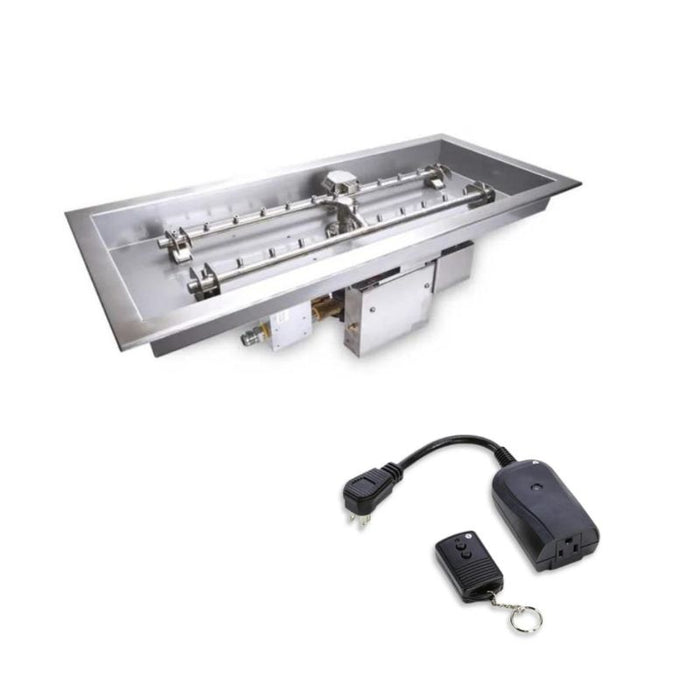 HPC Fire  H-Burner Rectangular Fire Pit Burner Insert