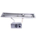 HPC Fire  HPC Fire Linear Trough Fire Pit Burner Insert with Push Button 