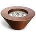 HPC Fire Mesa Hammered Copper Gas Fire Bowl Standard