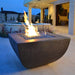 HPC Fire Phoenix Trough Hammered Copper Gas Fire Bowl Blue Embers in used Outdoor