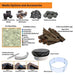 HPC Fire Ready-To-Finish Round Fire Pit Kits Media Options and Accessories