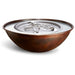 HPC Fire Tempe Hammered Copper Gas Fire Bowl Torpedo