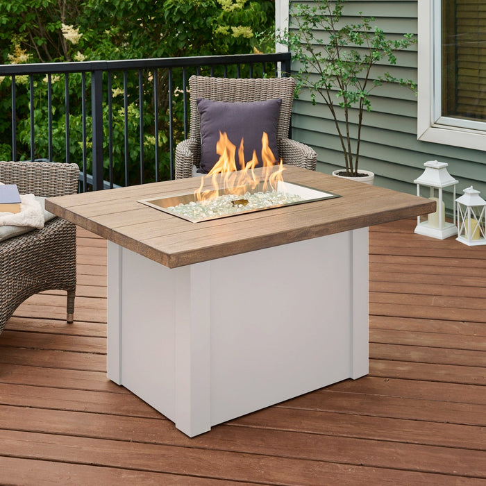 The Outdoor Greatroom Havenwood Rectangular Gas Fire Pit Table