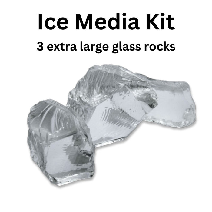 Ice Media Kit - 3 extra large glass rocks