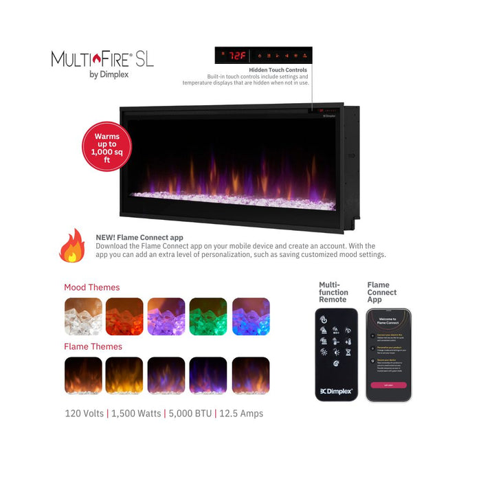  Infographic for Dimplex Multi-Fire SL Slim Built-in Linear Electric Fireplace