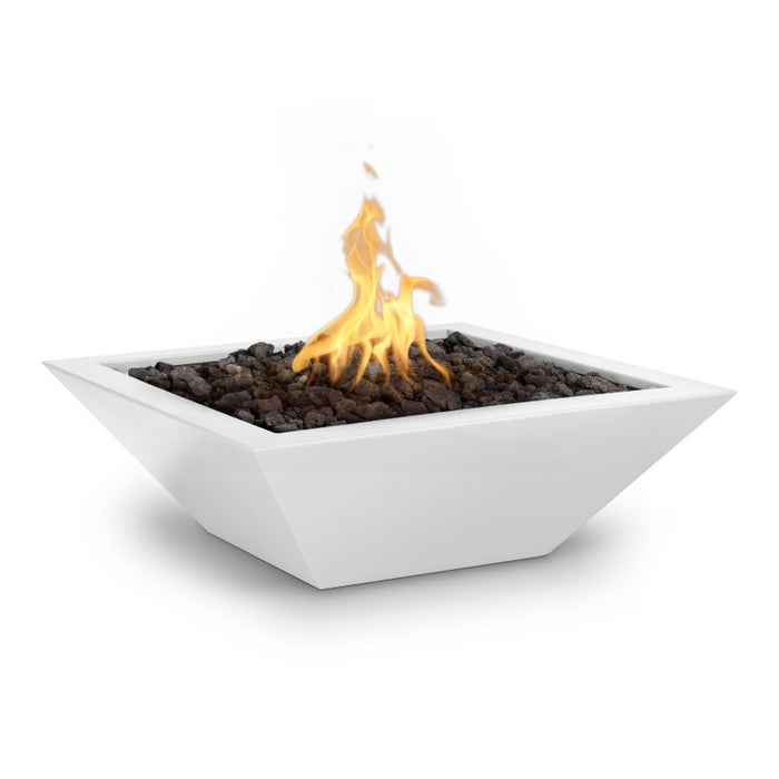 Malibu Fire Bowl - Powder Coated Metal White