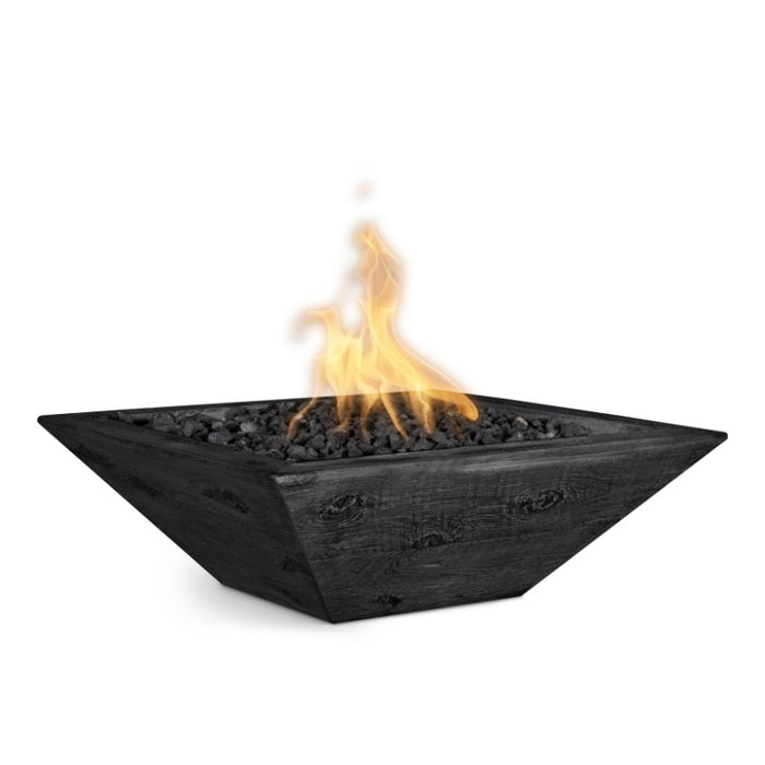 Malibu Fire Bowl - Wood Grain Concrete Ebony