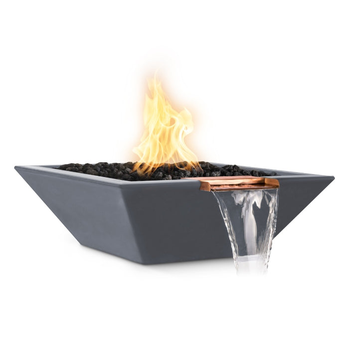 Malibu Fire & Water Bowl - GFRC Concrete Gray