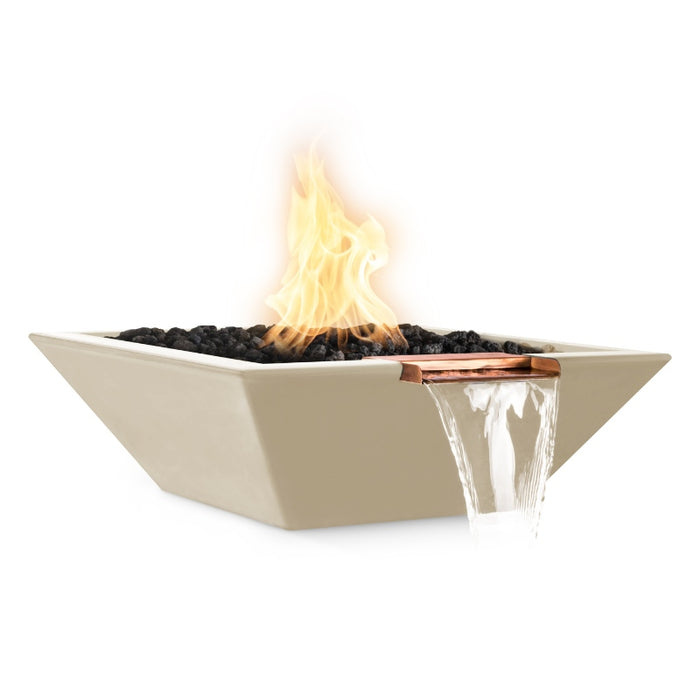 Malibu Fire & Water Bowl GFRC Concrete Vanilla