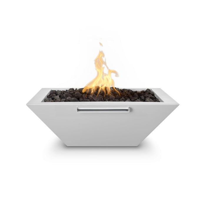 Malibu Fire & Water Bowl Powder Coated Metal White