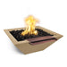 Malibu Wide Spill Fire & Water Bowl - GFRC Concrete Brown